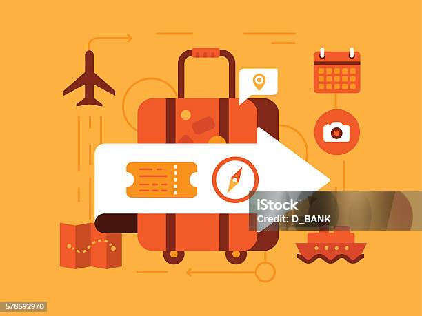 Ilustración de De Viaje y más Vectores Libres de Derechos de Viaje de negocios - Viaje de negocios, Aeropuerto, Avión