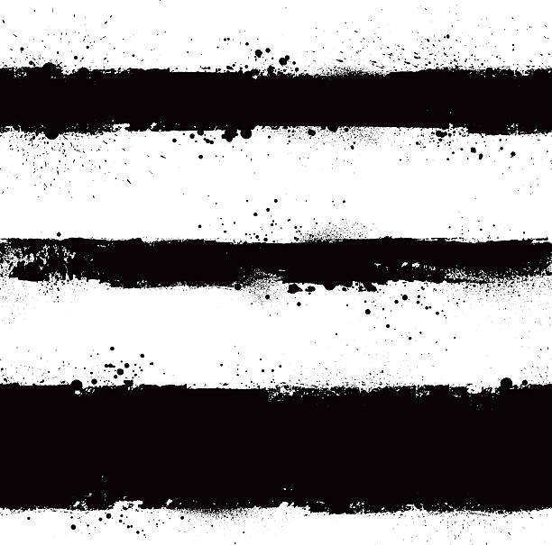 black grunge vector strokes Seamless black grunge paint splatter strokes. All elements remain separate and are not merged. spray paint background stock illustrations