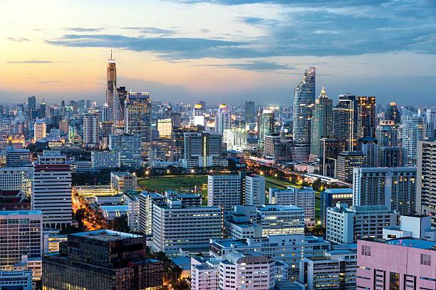 istock Bangkok urban skyline with skyscraper building in Thailand 578593722