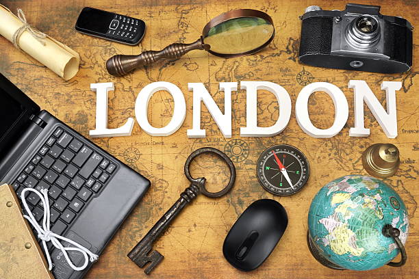 istock Sign London, Laptop, Key, Globe, Compass, Phone, Camera, Letter, 578594876