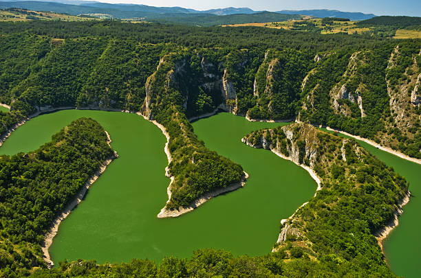 istock Meanders at rocky river Uvac gorge on sunny morning 578595244
