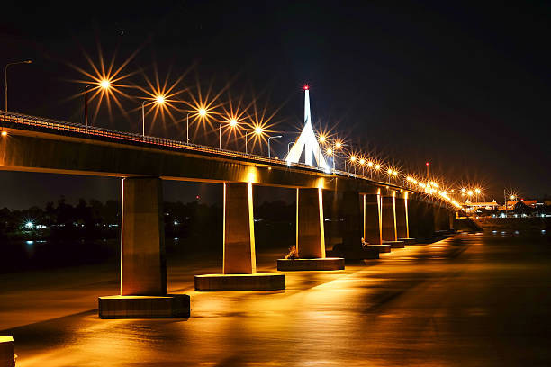 istock Thailand, Laos Friendship Bridge on the River 578595754