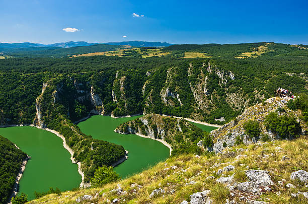 istock Meanders at rocky river Uvac gorge on sunny morning 578596648