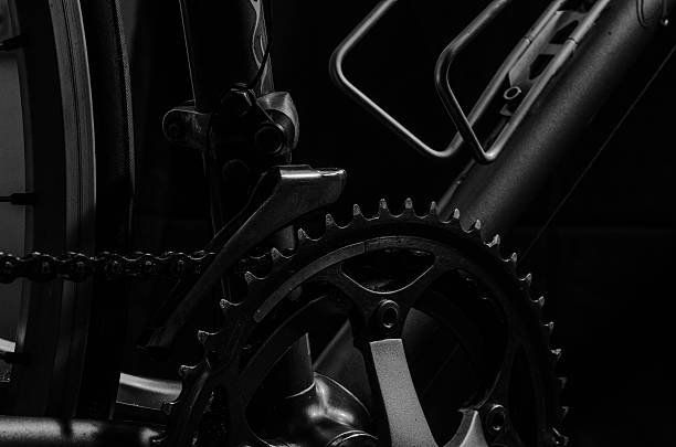 istock low key black and white silhouette of bicycle black background 578599488