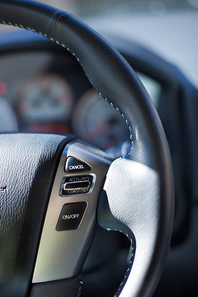 istock Pickup steering wheel and cruise control 578599596