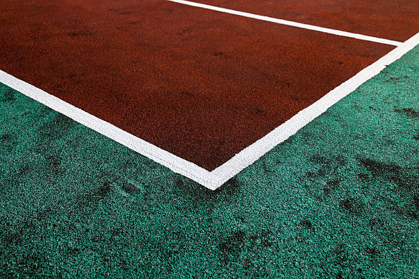 las marcas en el estadio - fiveaside fotografías e imágenes de stock