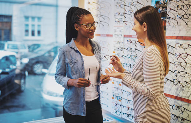 istock African American woman in an optometrist 578600056