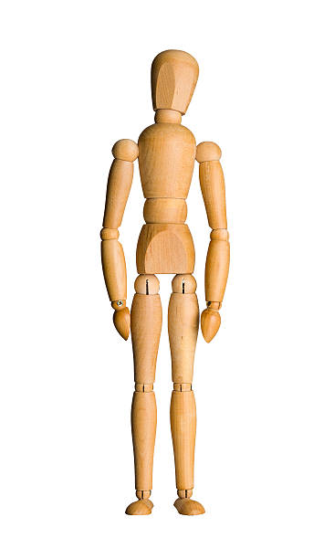istock Wooden mannequin isolated 578792198