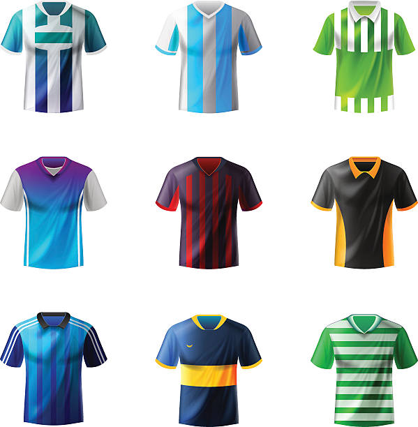 einheitliche fußball - soccer uniform stock-grafiken, -clipart, -cartoons und -symbole