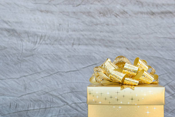 istock Close up of Gift box on wood background 578794228