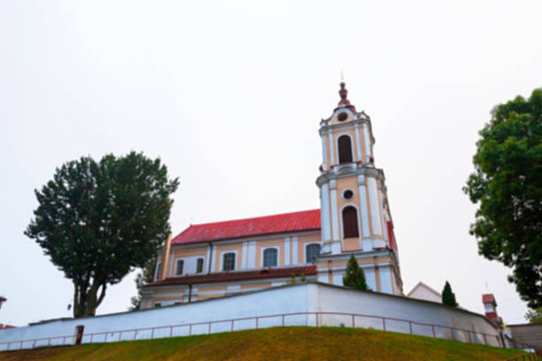 igreja católica da bielorrússia - churchgoing imagens e fotografias de stock