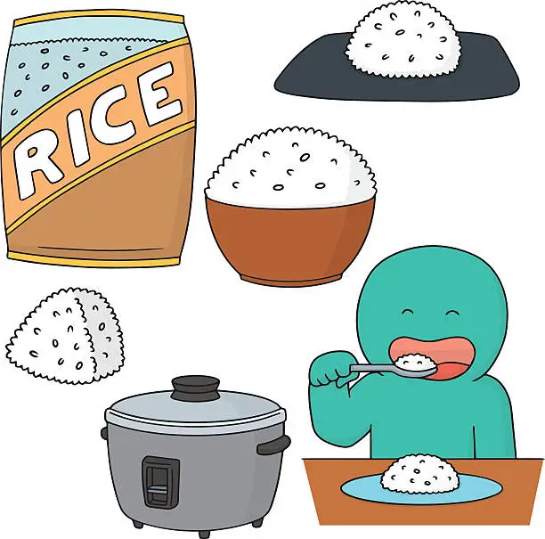 Son Cooking Rice Cartoon Free ricecookers cartoon Vector Images & Graphics | FreeImages