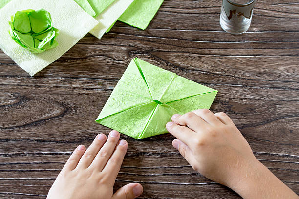 istock Crafts, paper flower water lily. 578807862