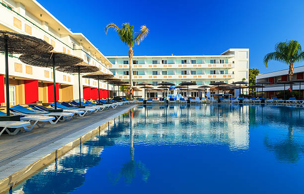 istock modern hotel with swimming pool sunny Greece Rhodes 578810574