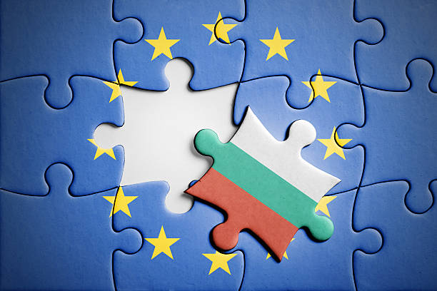 bulgaria. uscire dal puzzle concettuale dell'unione europea - european union flag european community photography textured effect foto e immagini stock