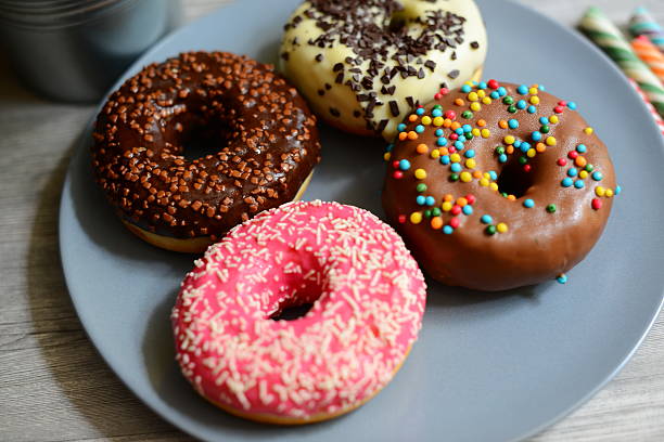 istock Sweet and tasty donuts 578819614