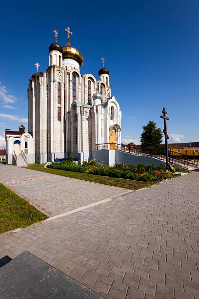 igreja ortodoxa, bielorrússia - churchgoing imagens e fotografias de stock