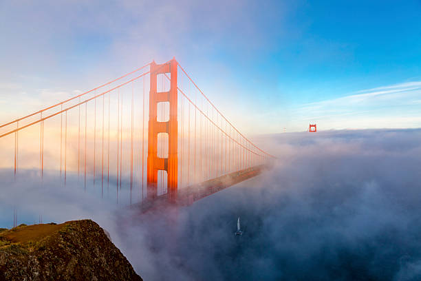 istock Golden Gate Bridge with low fog, San Francisco 578820946