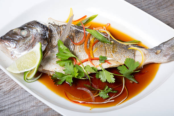 istock Grilled fish with soy sauce 578821962