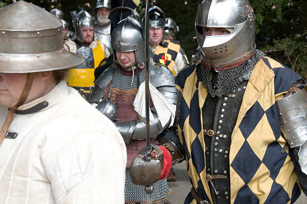 Arezzo (Italy), September 2, 2016. Every year in Arezzo's Piazza Grande is the Saracen Joust, a historical reenactment with knights and flag-wavers, musicians and people in costumed.