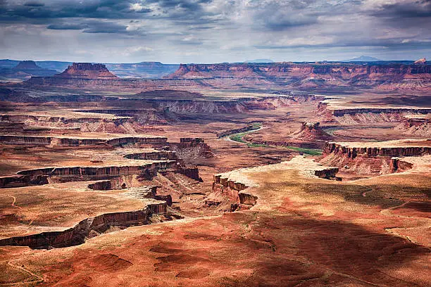 The beautiful landscape of Canyonlands National Park in Utah, USA.