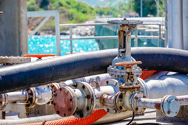 istock fuel valve at the port 578823494