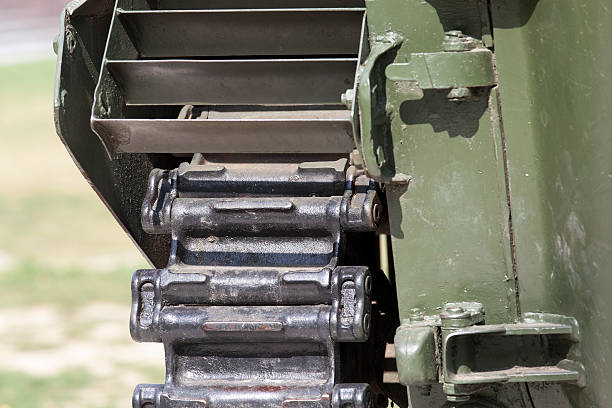 istock Caterpillars of the tank, close-up 578823628