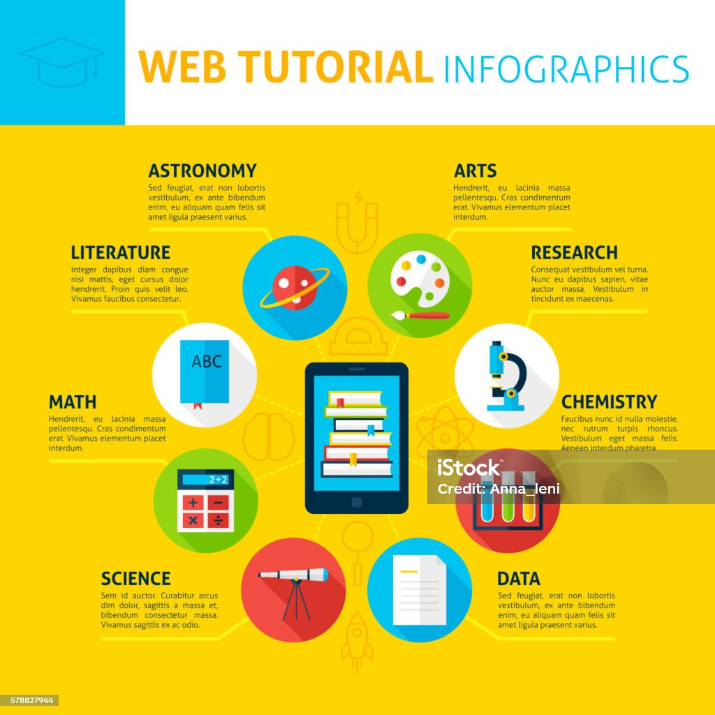 Web Tutorial Concept Infographics Stock Illustration - Download Image ...