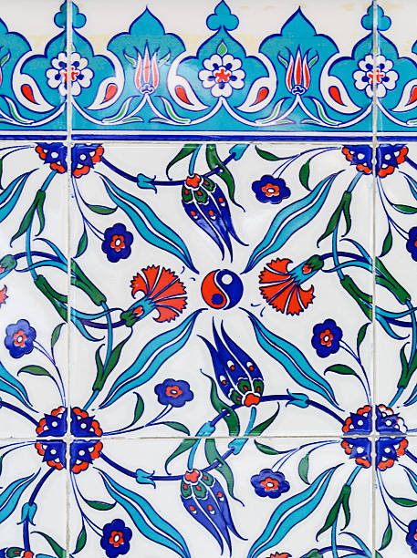 istock old tiles with flowers and plants 578828320