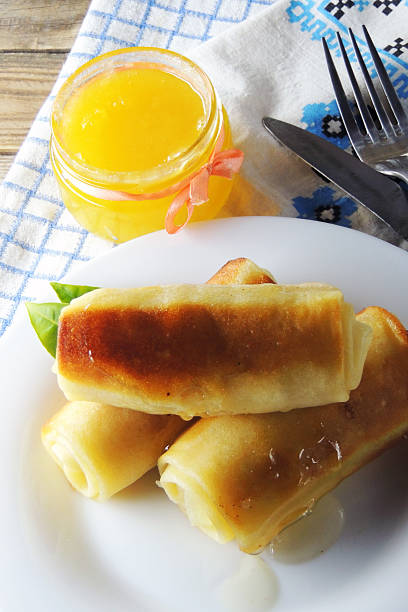 istock Pancakes with cottage cheese and honey 578828420
