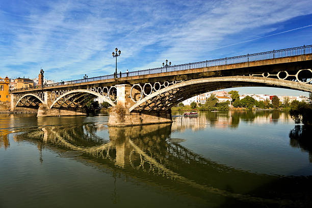 Seville Triana Bridge stock photo