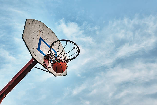 istock The ball flew into the basket. 579118502