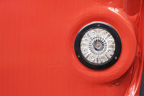 istock rear tail light of red car 579119644