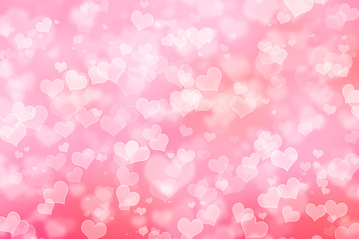 Pink Valentine Heart Background Valentines Day Wallpaper Pink Stock Photo -  Download Image Now - iStock
