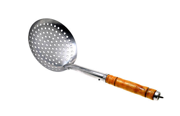 istock Metal Colander isolated on white background 579122650