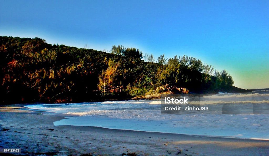 Ferrugem Beach , SC , Brazil Beach known by locals and regulars who take care of nature Beach Stock Photo