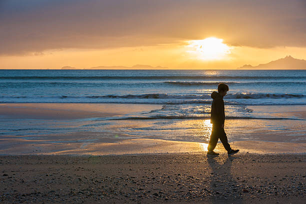 istock Sunrise on beach Waipu Cove 579123816