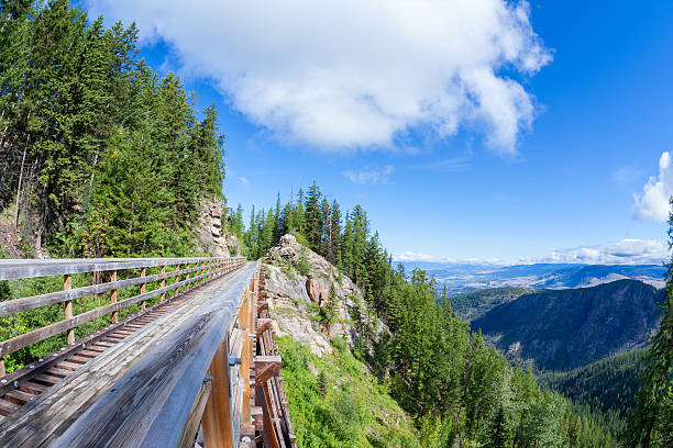 istock Historic Trestle at Myra Canyon Provincial Park, Canada 579123886