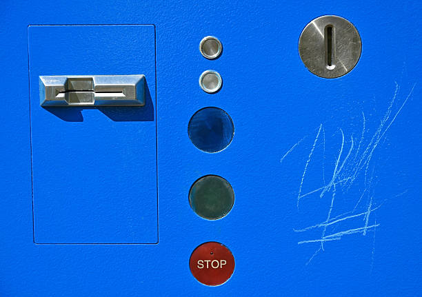 Part of the coin operated parking automat