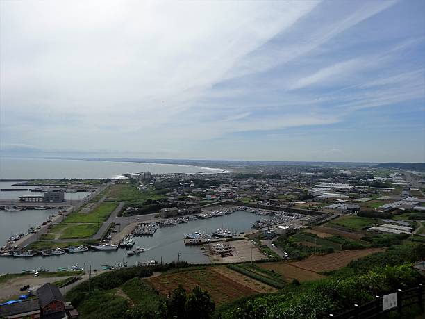 istock Coastline of a cape and Kujukurihama 579126624