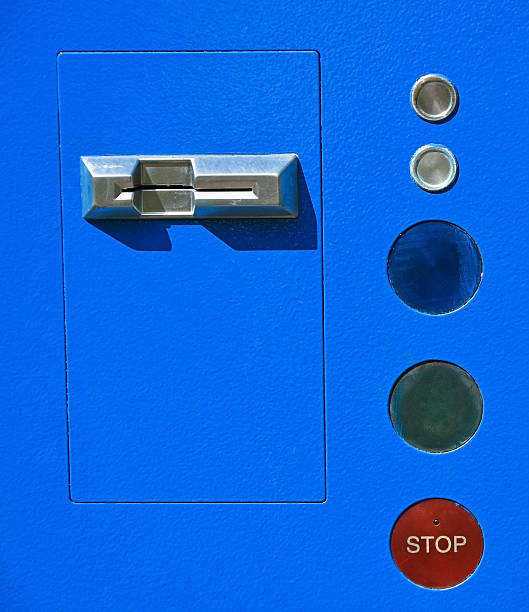 istock Coin operated parking lot automat 579127246