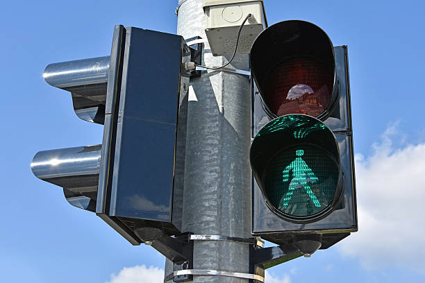 istock Traffic lithts at the road crossing 579127644