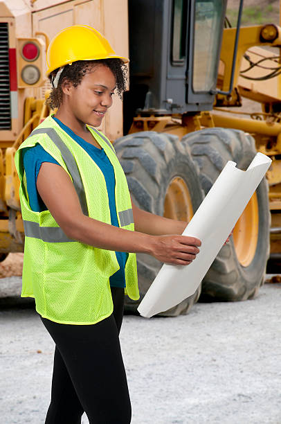 Female Construction Worker stock photo
