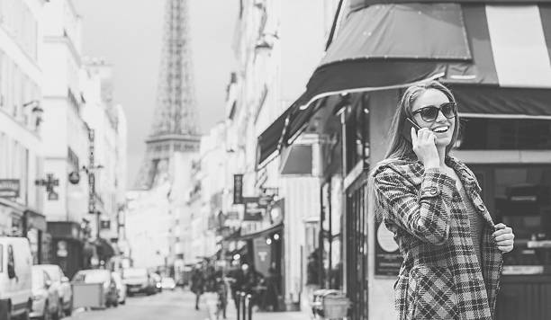Woman on a vacation in Paris