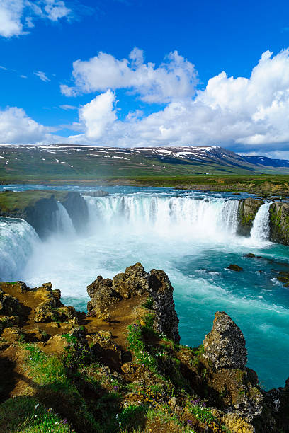 istock View of the Godafoss waterfall 579131294