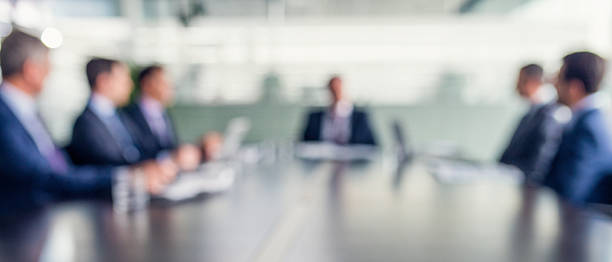 istock Defocused people at business meeting 579135222
