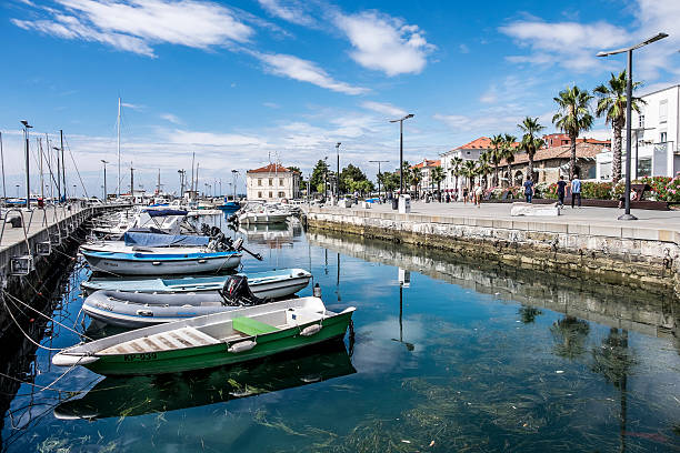 Scenes from the port of Koper, Slovenia stock photo