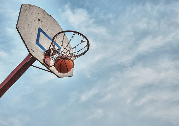 istock The ball flew into the basket. 579137242
