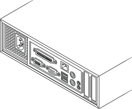 Desktop Computer Connector Desktop Pc Connectors Stock Illustration - Download Image Now ...