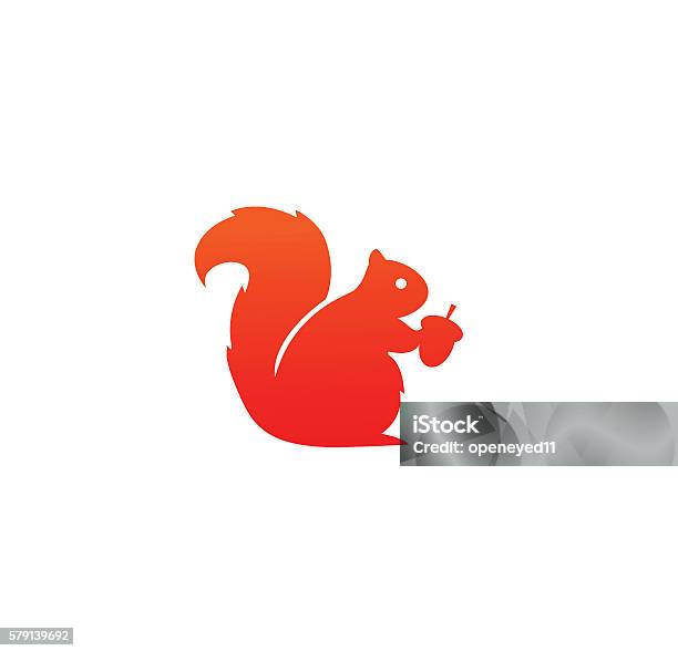 Squirrel Icon Stock Illustration - Download Image Now - Squirrel, Icon Symbol, Nut - Food